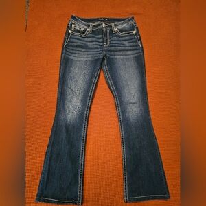 Miss MeJeans Dark Blue Flare Denim
